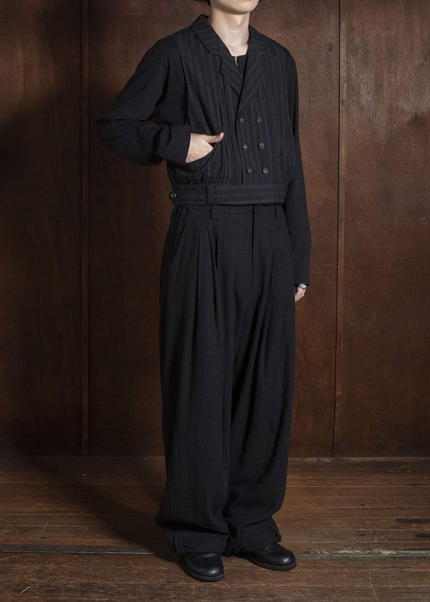 ZIGGY CHEN CROPPED DOUBLE-BREASTED GILET 0M2630110
