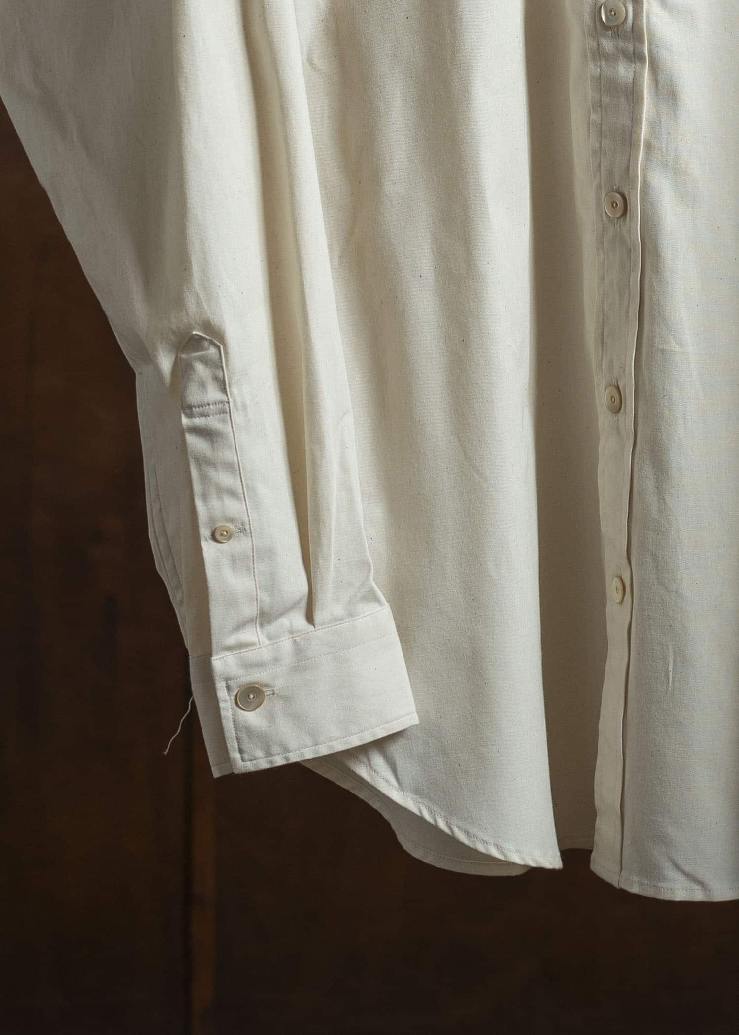 Taiga Takahashi Lot.106 Narrow Collar Shirt IVORY