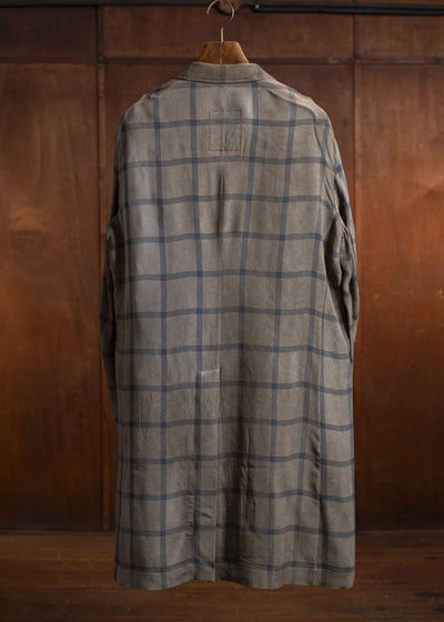 UMA WANG S5/M/UM8508 GIOVANNI COAT mustard/blue