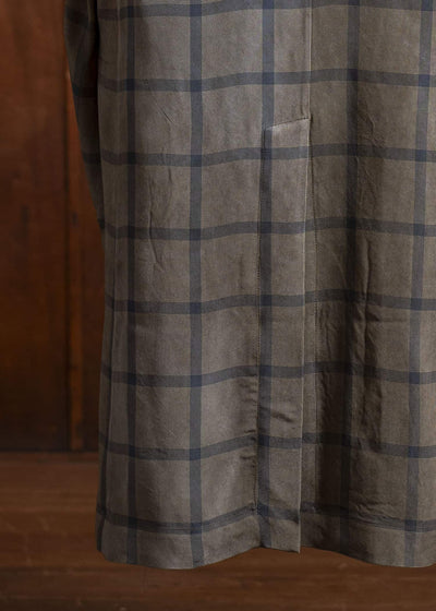 UMA WANG S5/M/UM8508 GIOVANNI COAT mustard/blue