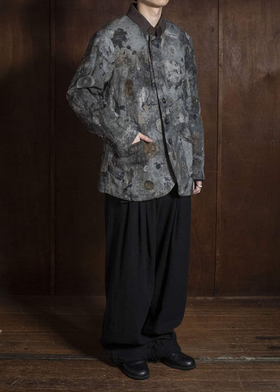 ZIGGY CHEN DIGITAL PRINT STAND COLLAR BLAZER 0M2630932