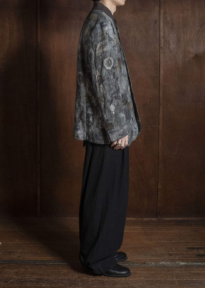ZIGGY CHEN DIGITAL PRINT STAND COLLAR BLAZER 0M2630932