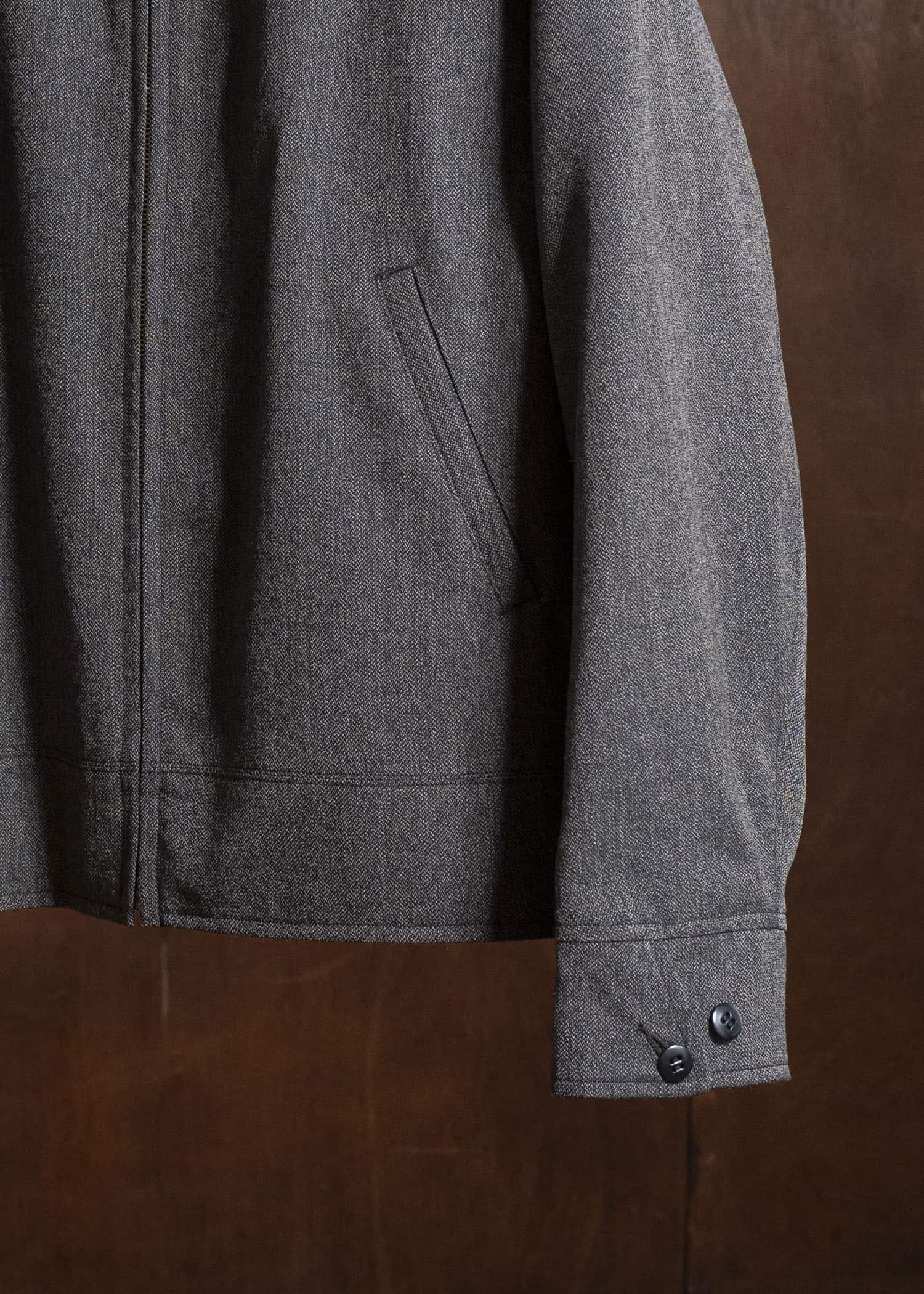 Taiga Takahashi Lot.306-Melange Charcoal Cossack Jacket Melange Charcoal