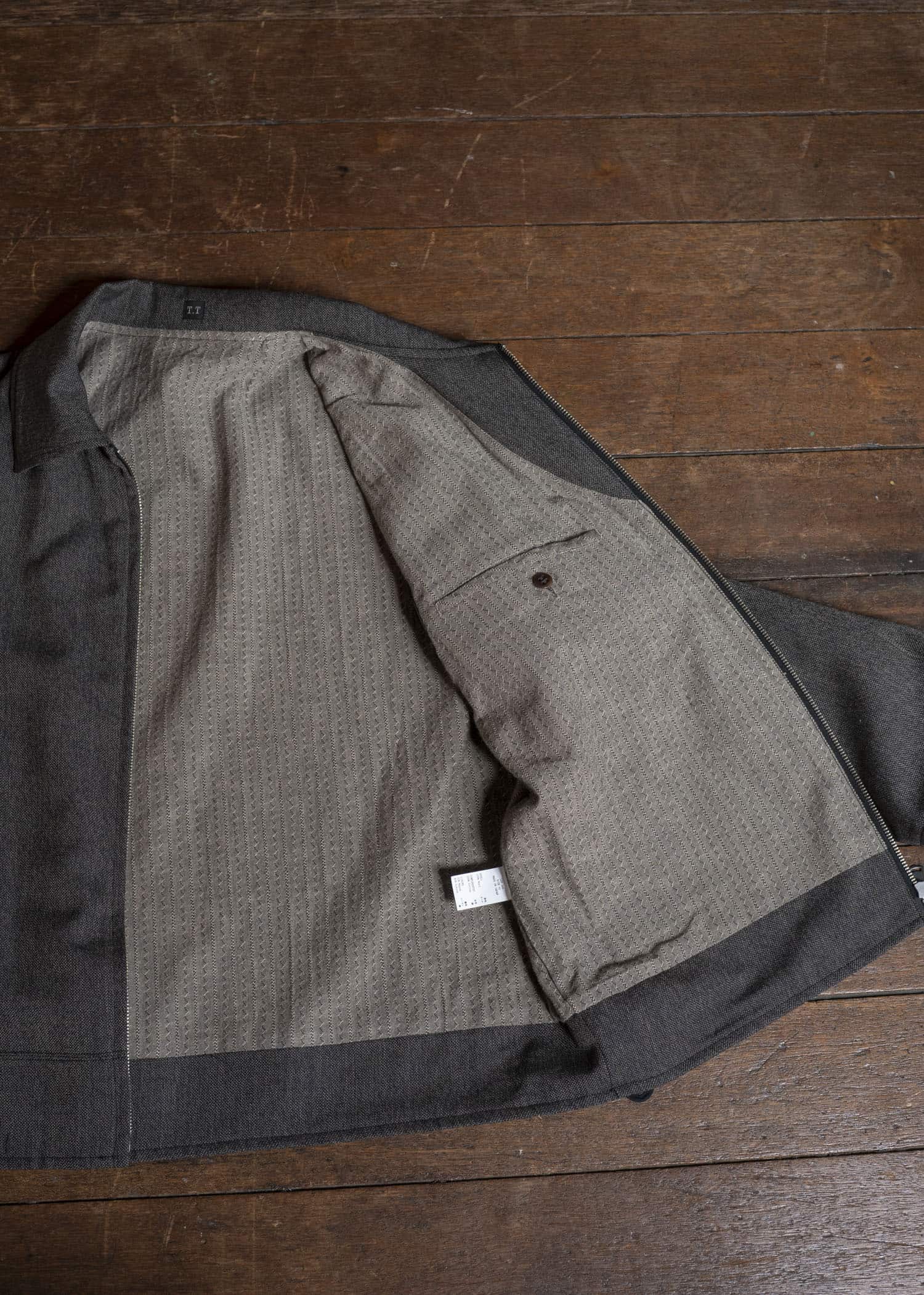 Taiga Takahashi Lot.306-Melange Charcoal Cossack Jacket Melange Charcoal