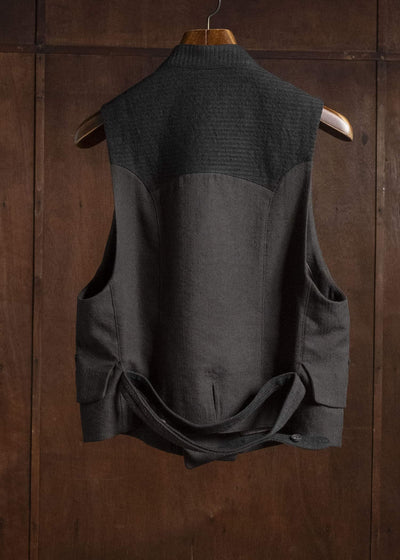 ZIGGY CHEN COLLAGED DOUBLE-BREASTED GILET 0M2630113