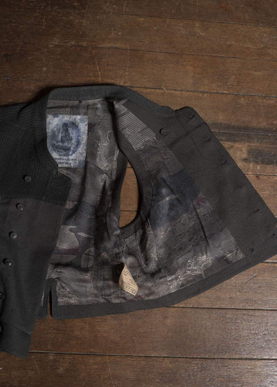 ZIGGY CHEN COLLAGED DOUBLE-BREASTED GILET 0M2630113