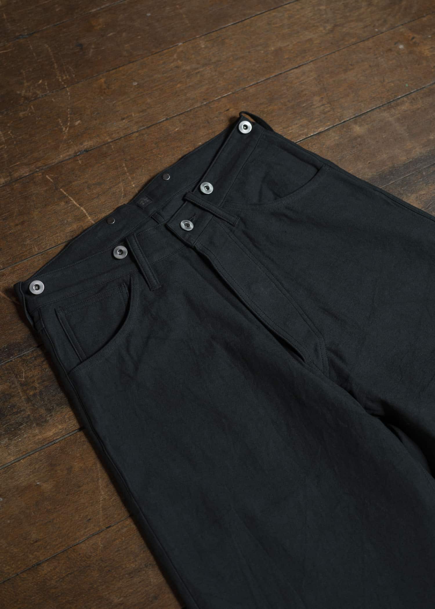 Taiga Takahashi Lot.209 Buckle-Backed Trousers BLACK