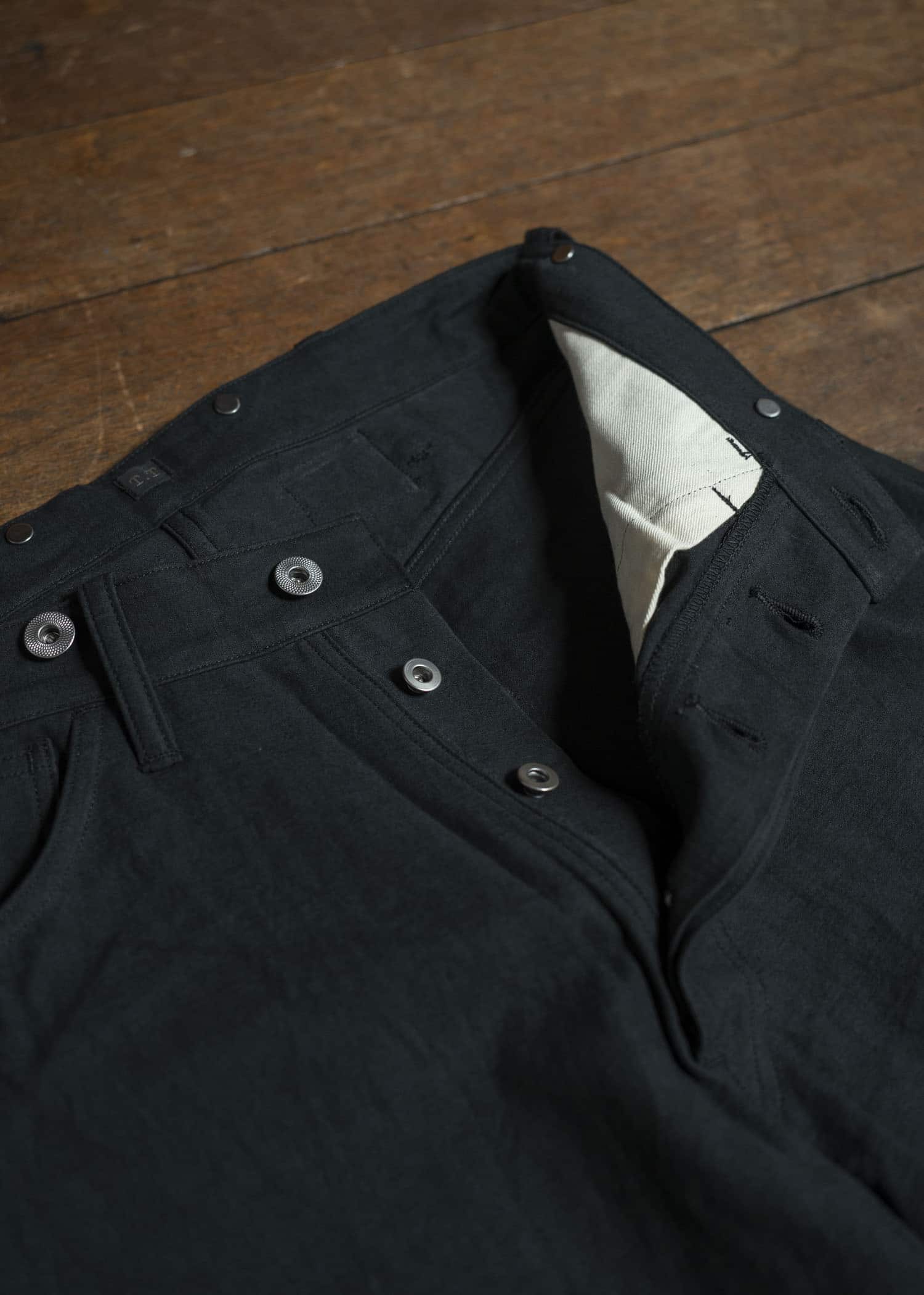 Taiga Takahashi Lot.209 Buckle-Backed Trousers BLACK