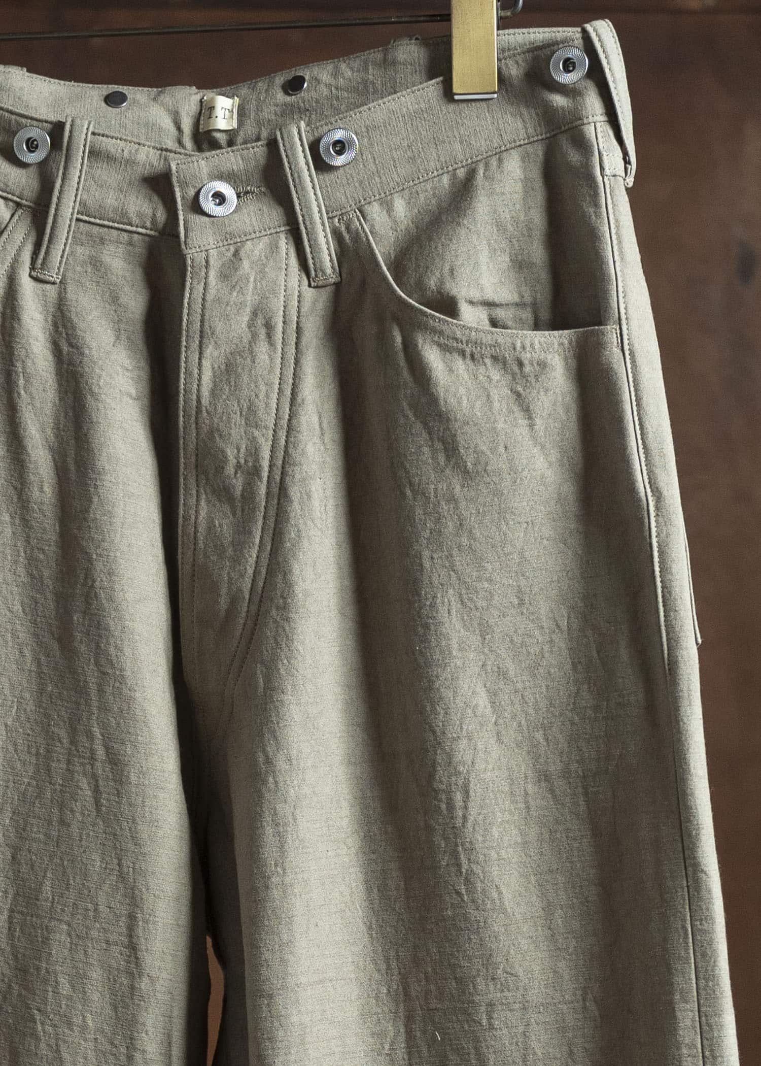 Taiga Takahashi Lot.209 Buckle-Backed Trousers BEIGE