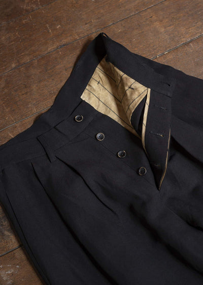 UMA WANG S5 M UM3510 POLKY PANTS POLKY PANTS black