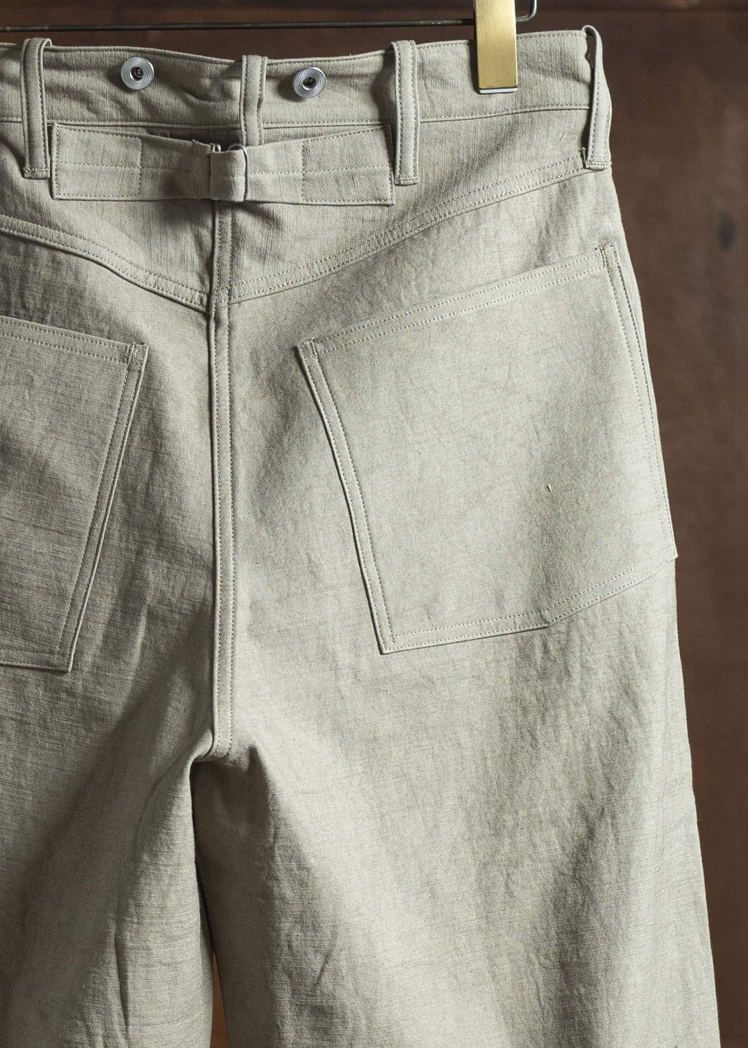 Taiga Takahashi Lot.209 Buckle-Backed Trousers BEIGE