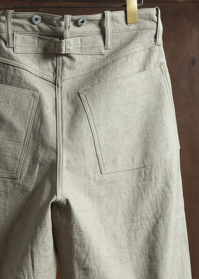 Taiga Takahashi Lot.209 Buckle-Backed Trousers BEIGE