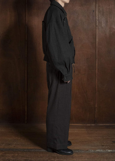 ZIGGY CHEN PLEATED STRAIGHT-LEG TROUSERS 0M2630501