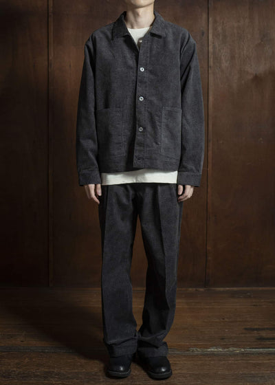 Taiga Takahashi Lot.303-Melange Brown Cover all Jacket  Melange Charcoal