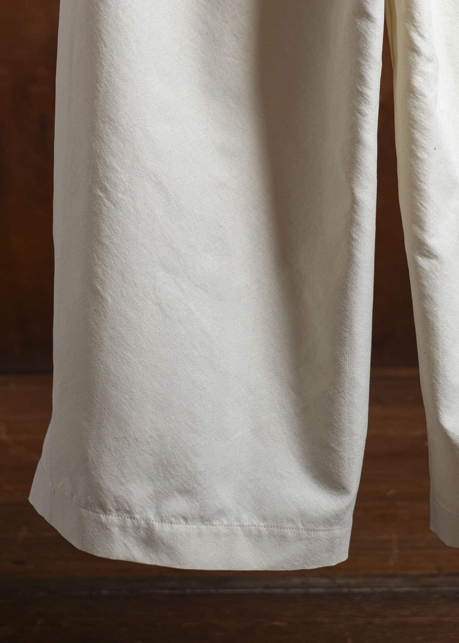 UMA WANG S5/M/UM3541 POETIC PANTS off white