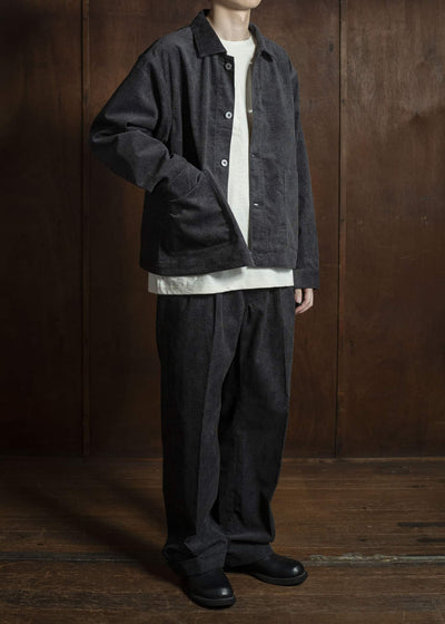 Taiga Takahashi Lot.201 Work Trousers MELANGE CHARCOAL
