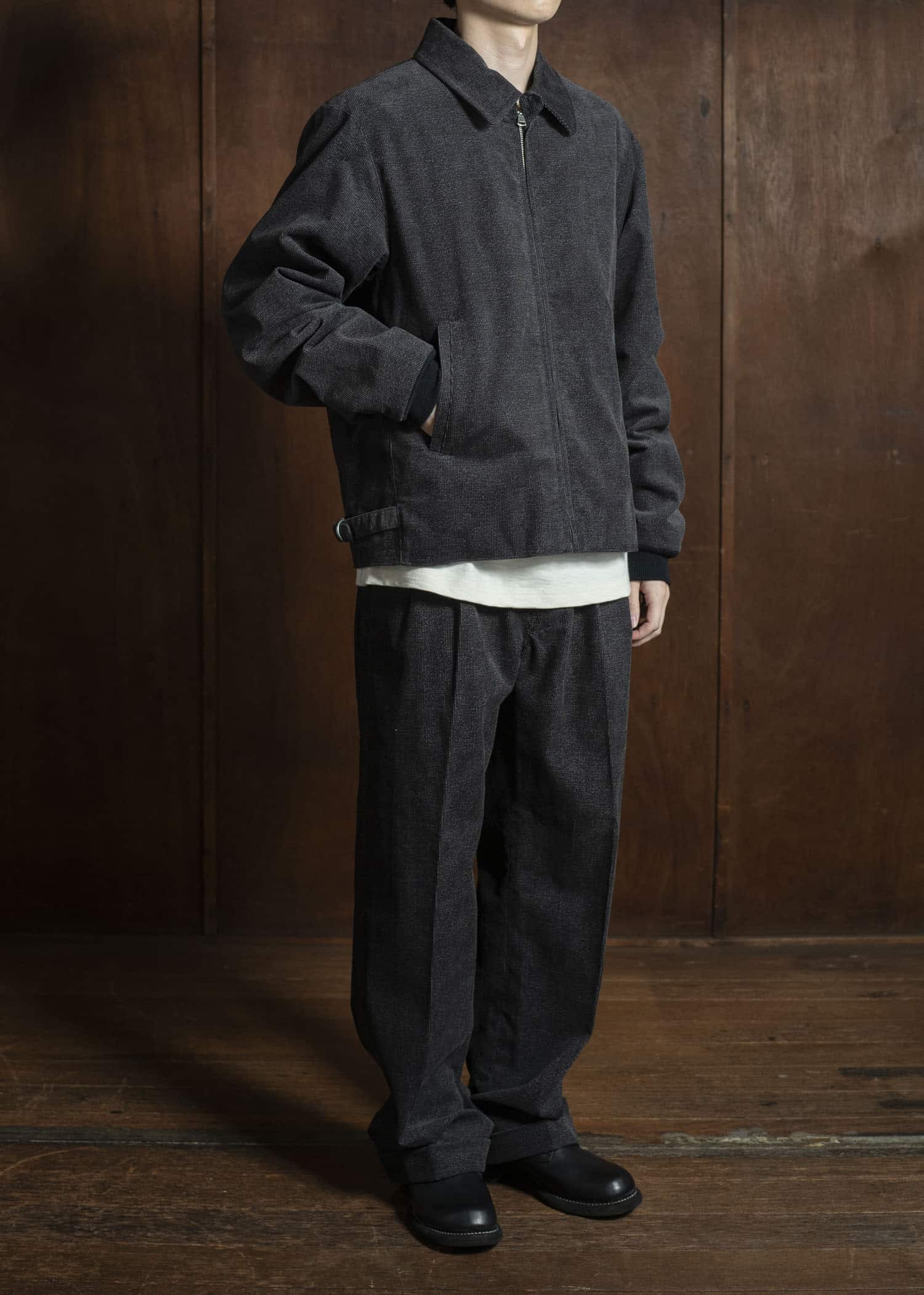 Taiga Takahashi Lot.322 Sports Jacket MELANGE CHARCOAL