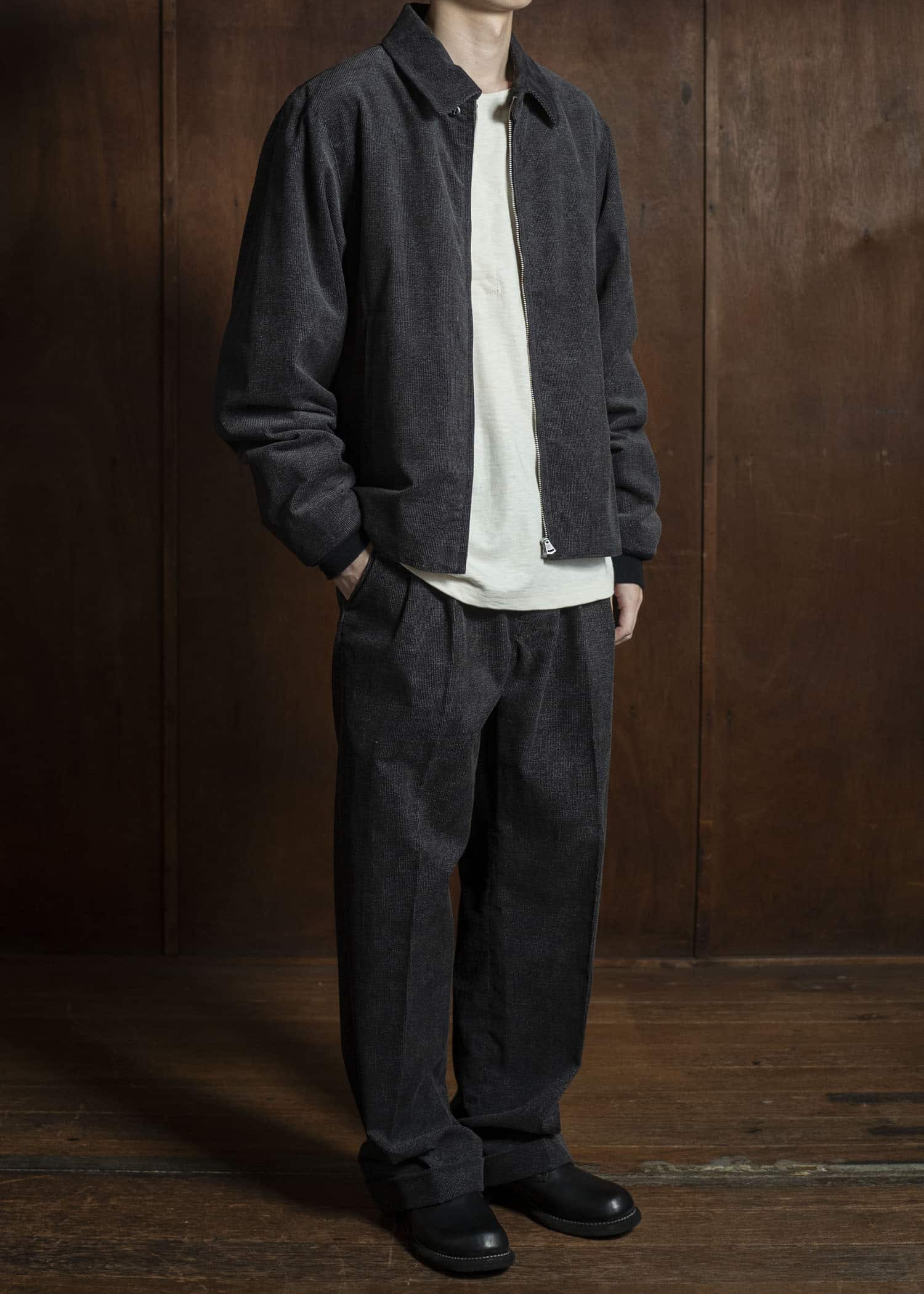 Taiga Takahashi Lot.322 Sports Jacket MELANGE CHARCOAL