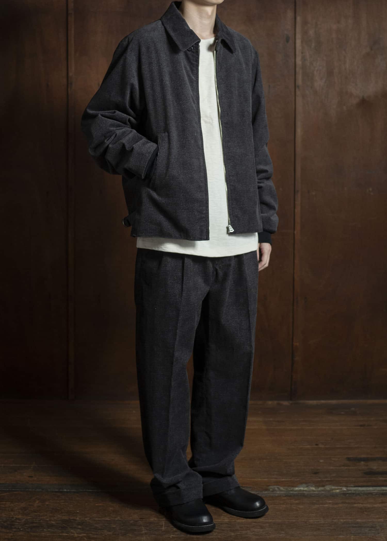 Taiga Takahashi Lot.322 Sports Jacket MELANGE CHARCOAL