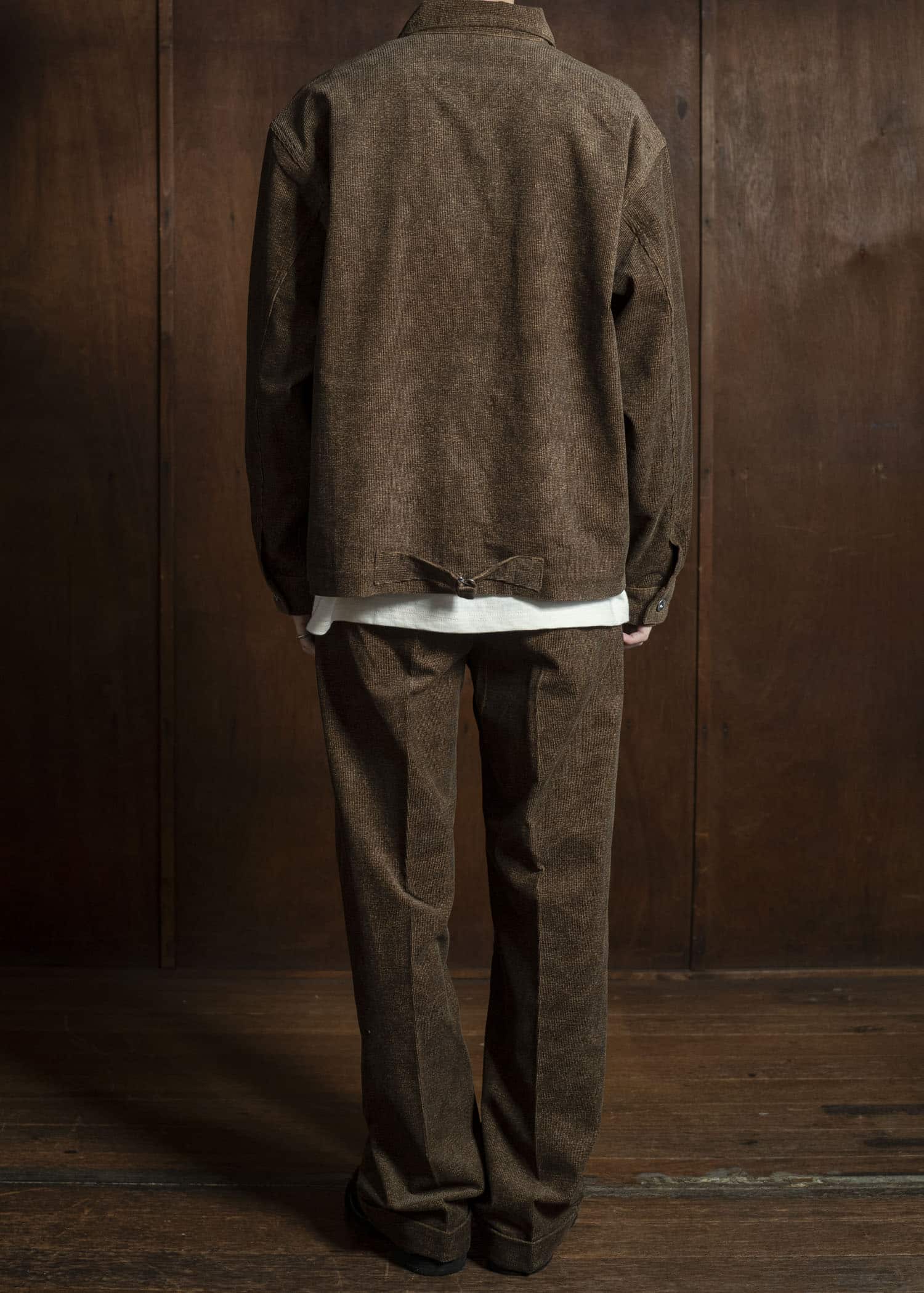 Taiga Takahashi Lot.201 Work Trousers MELANGE BROWN
