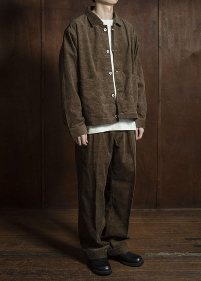 Taiga Takahashi Lot.201 Work Trousers MELANGE BROWN