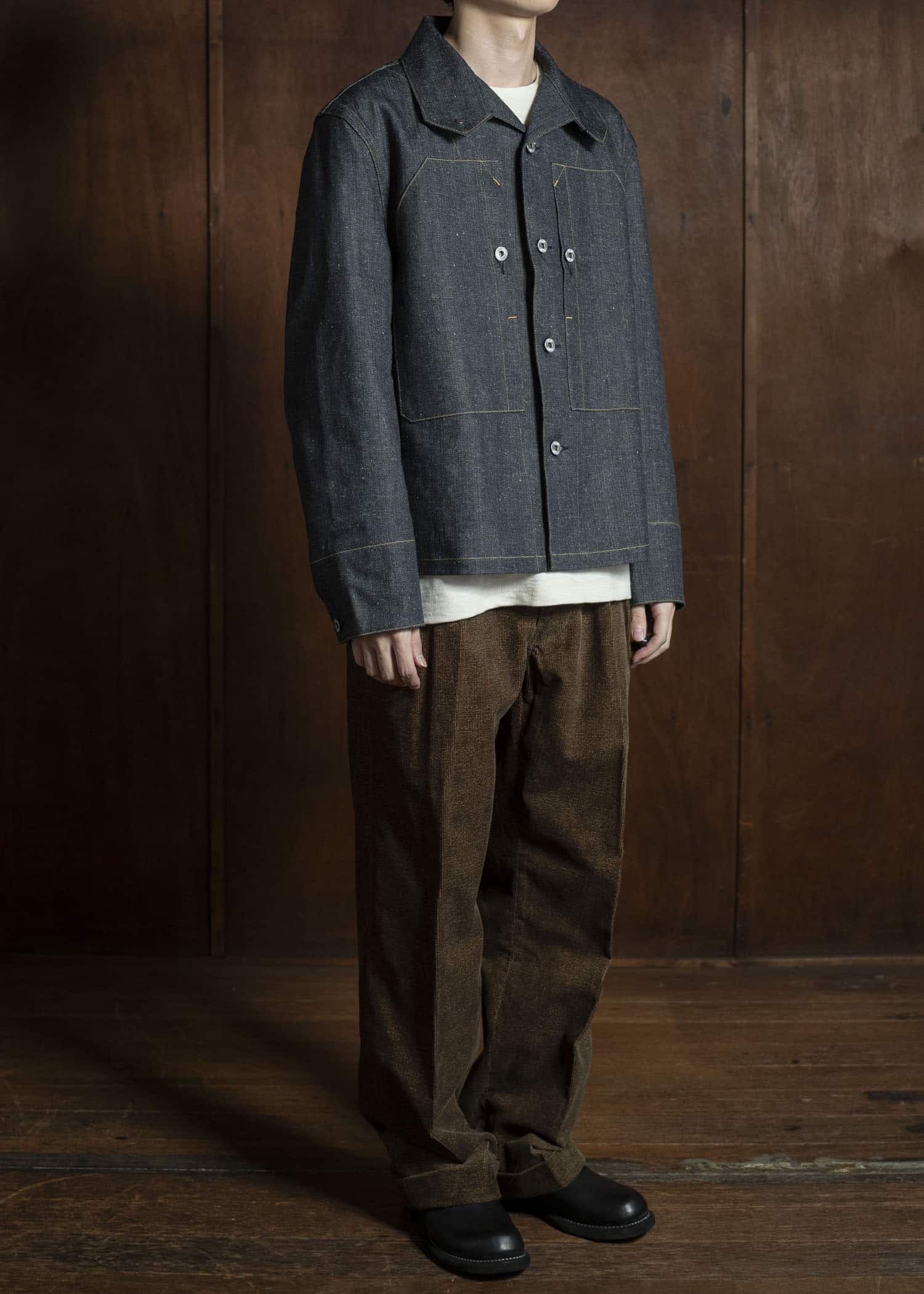 Taiga Takahashi Lot.715 French Navy Mechanic Jacket RAW INDIGO