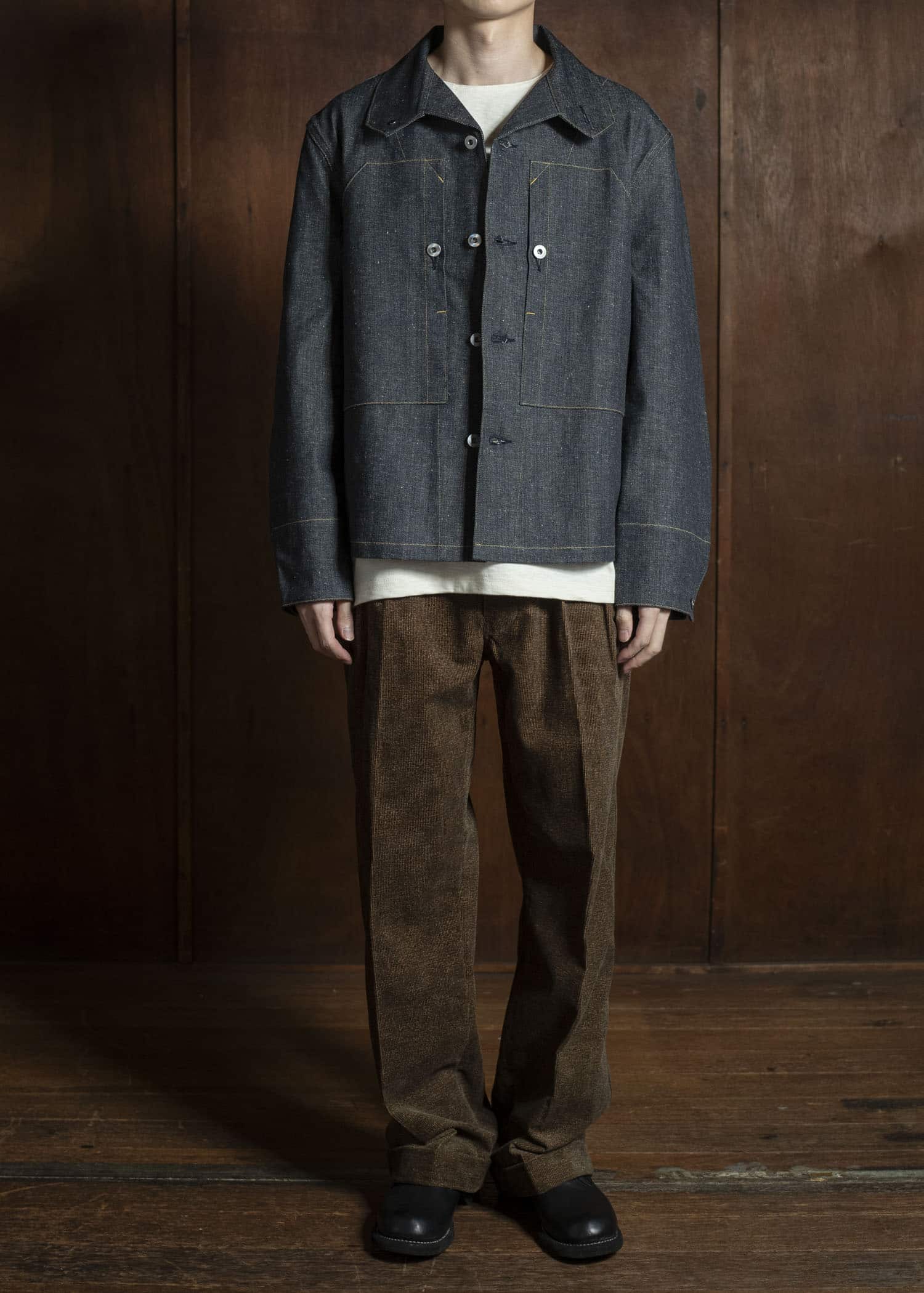 Taiga Takahashi Lot.715 French Navy Mechanic Jacket RAW INDIGO