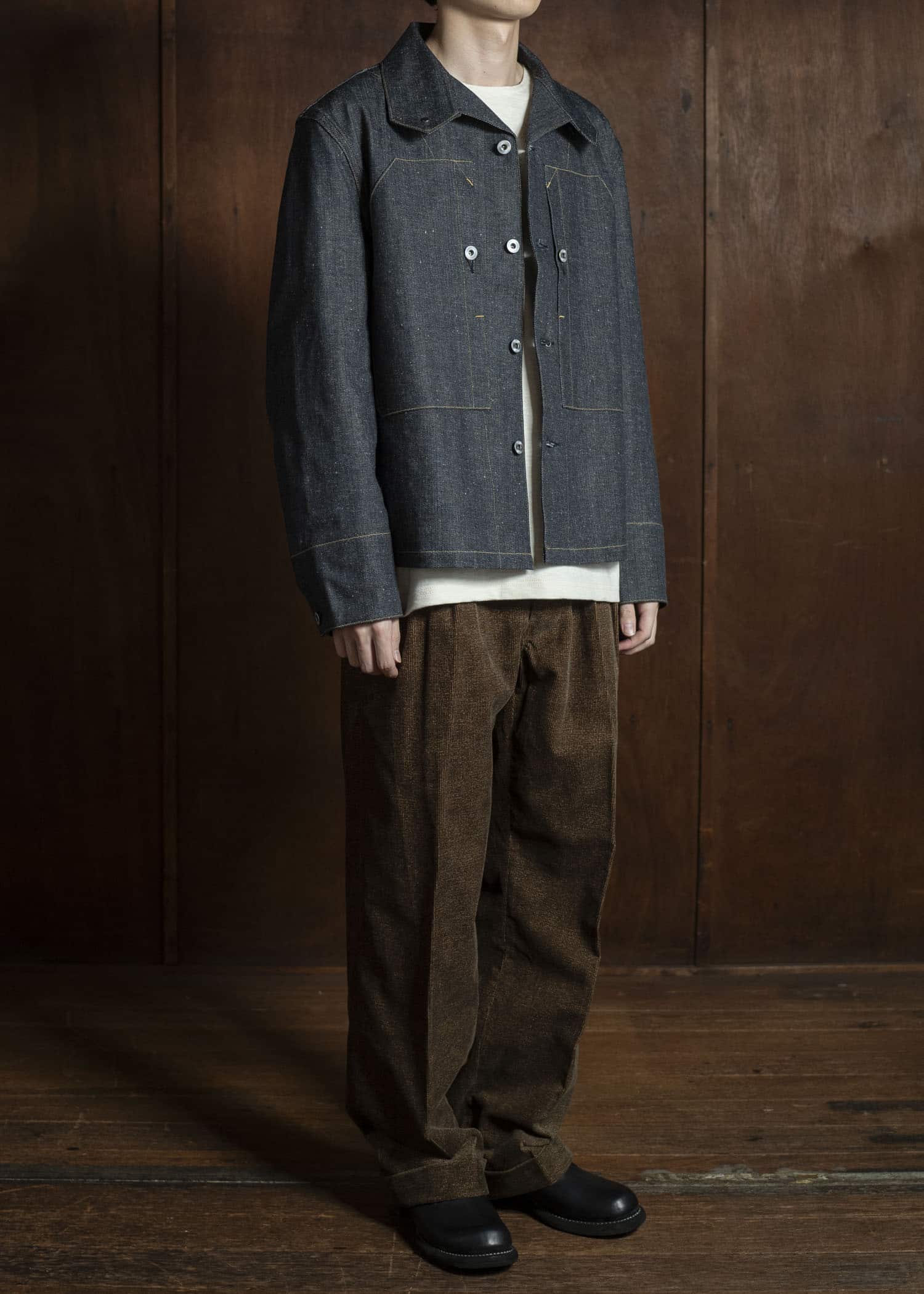 Taiga Takahashi Lot.715 French Navy Mechanic Jacket RAW INDIGO