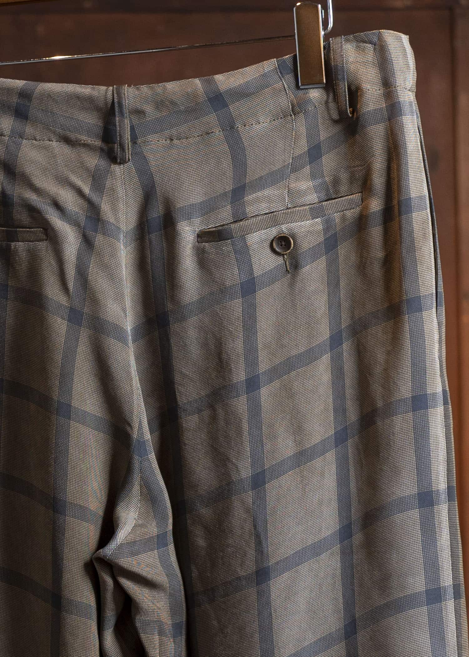 UMA WANG S5/M/UM3522 PALLOR PANTS mustard/blue
