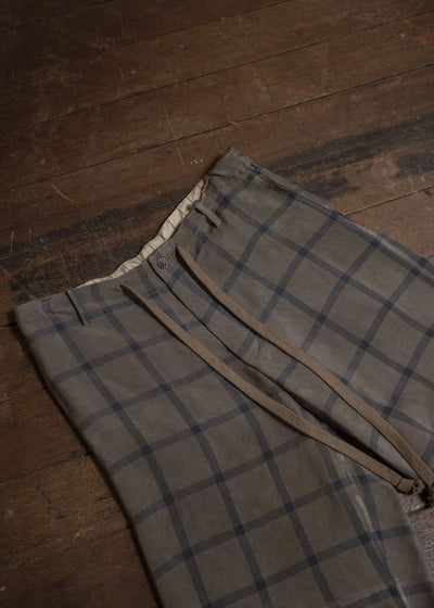 UMA WANG S5/M/UM3522 PALLOR PANTS mustard/blue