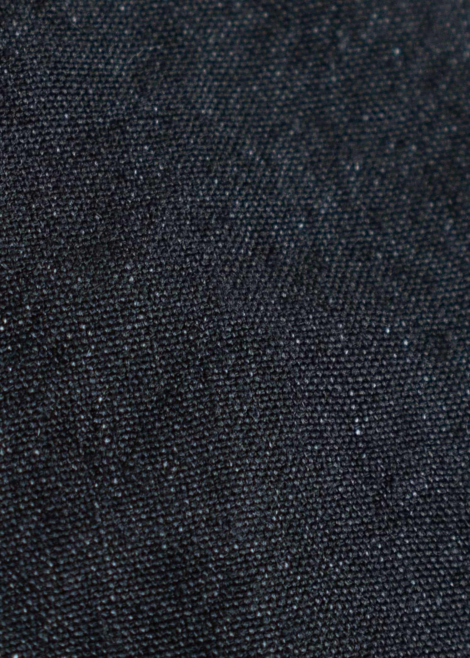 JAN-JAN VAN ESSCHE JACKET#58 Loose Fit Eisenhower Style Double Breasted Jacket Wool Linen Canvas Black Mele