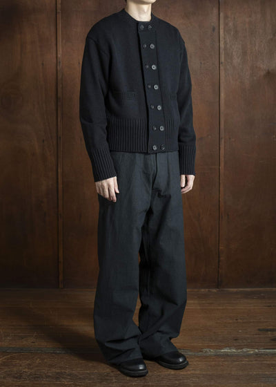 Taiga Takahashi Lot.506 DB Cardigan BLACK