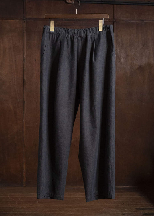 Jurgen Lehl J0564FPM913-99 コットンムラ糸ツイルパンツ こげ茶