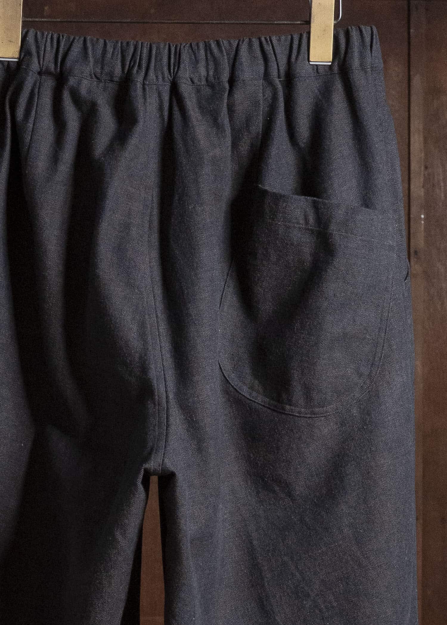 Jurgen Lehl J0564FPM913-99 コットンムラ糸ツイルパンツ こげ茶