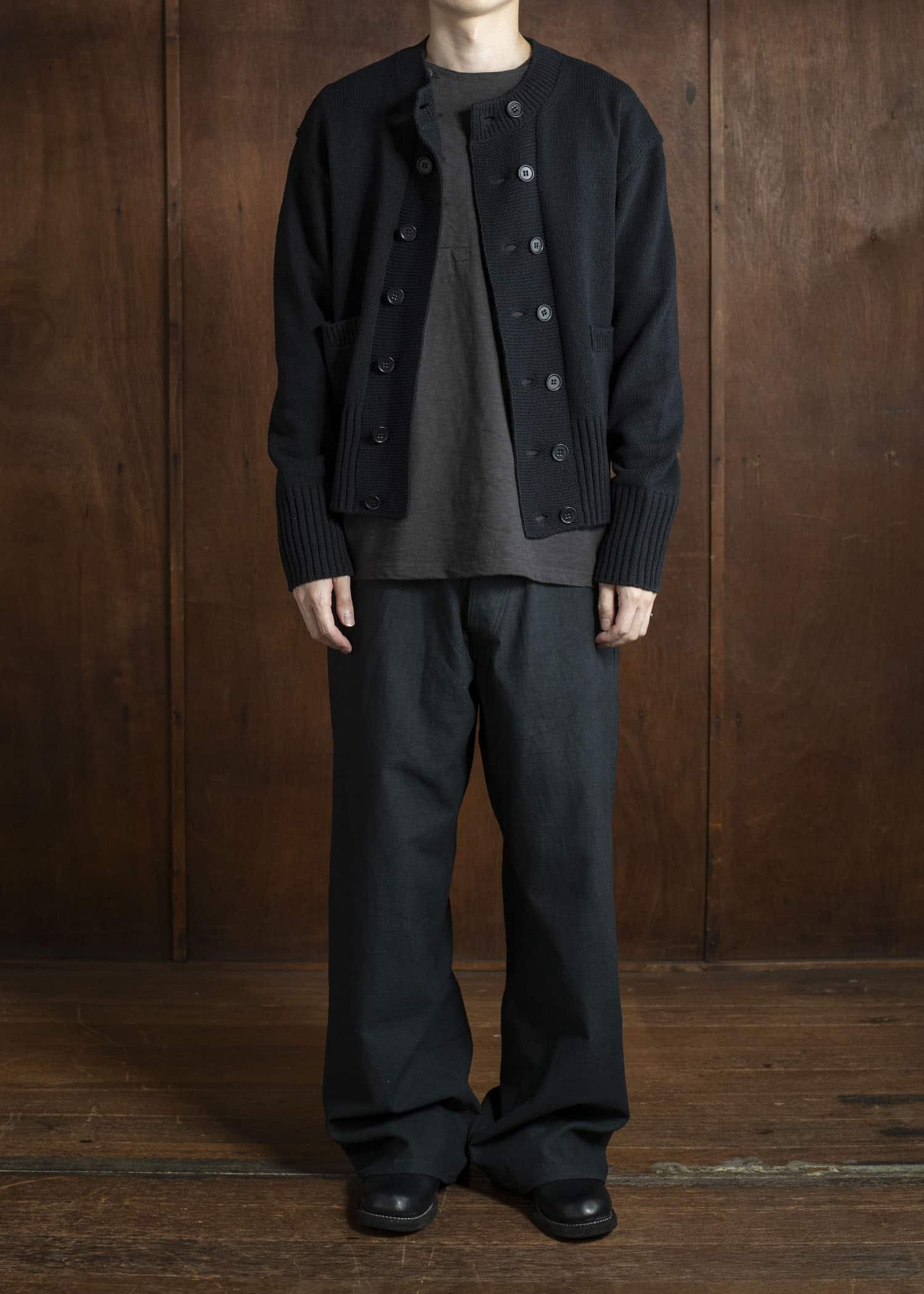 Taiga Takahashi Lot.209 Buckle-Backed Trousers BLACK
