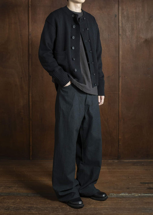 Taiga Takahashi Lot.506 DB Cardigan BLACK