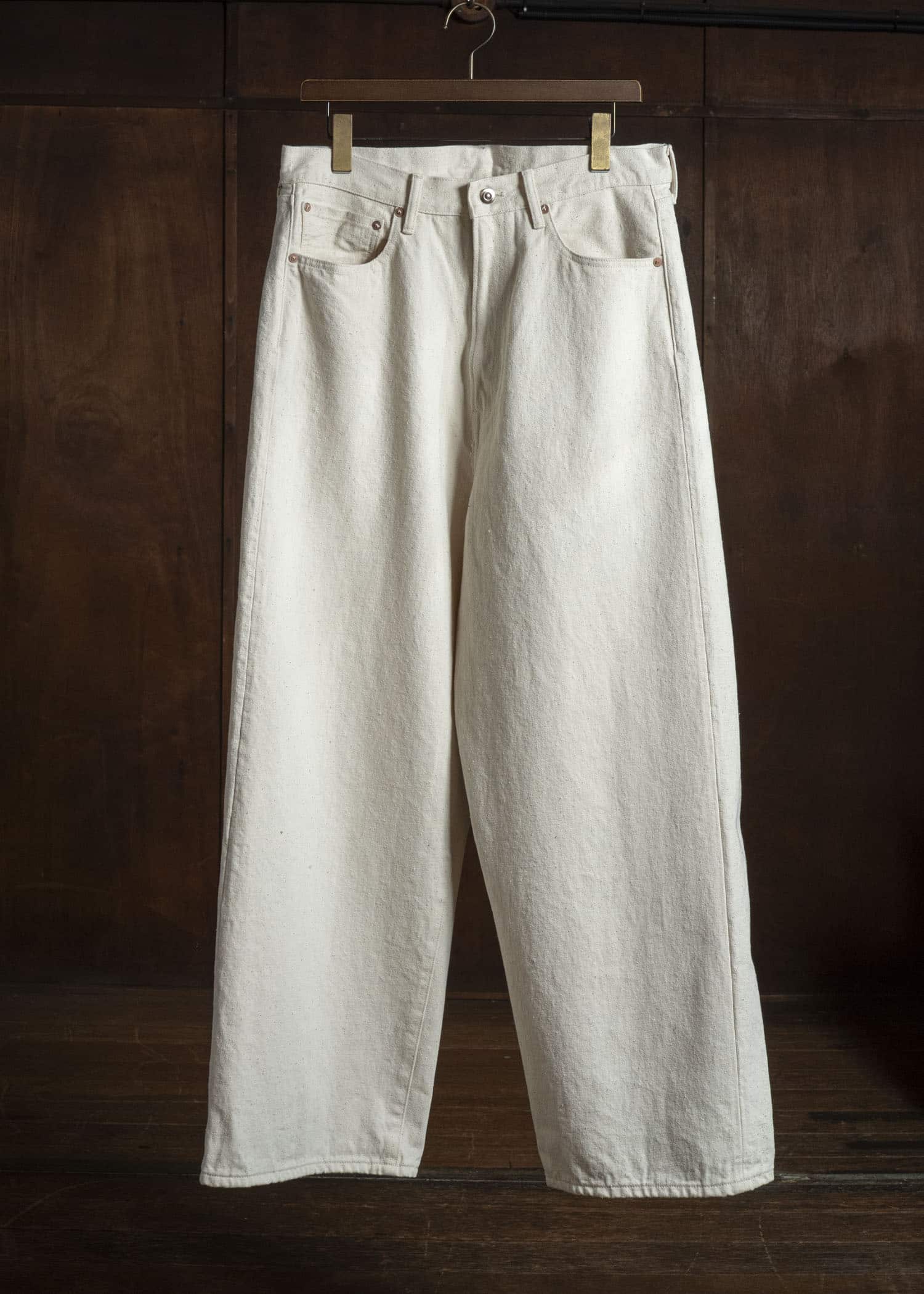YOKO SAKAMOTO YS-26AW-31-ECRU 5Pocket Baggy Pants ECRU