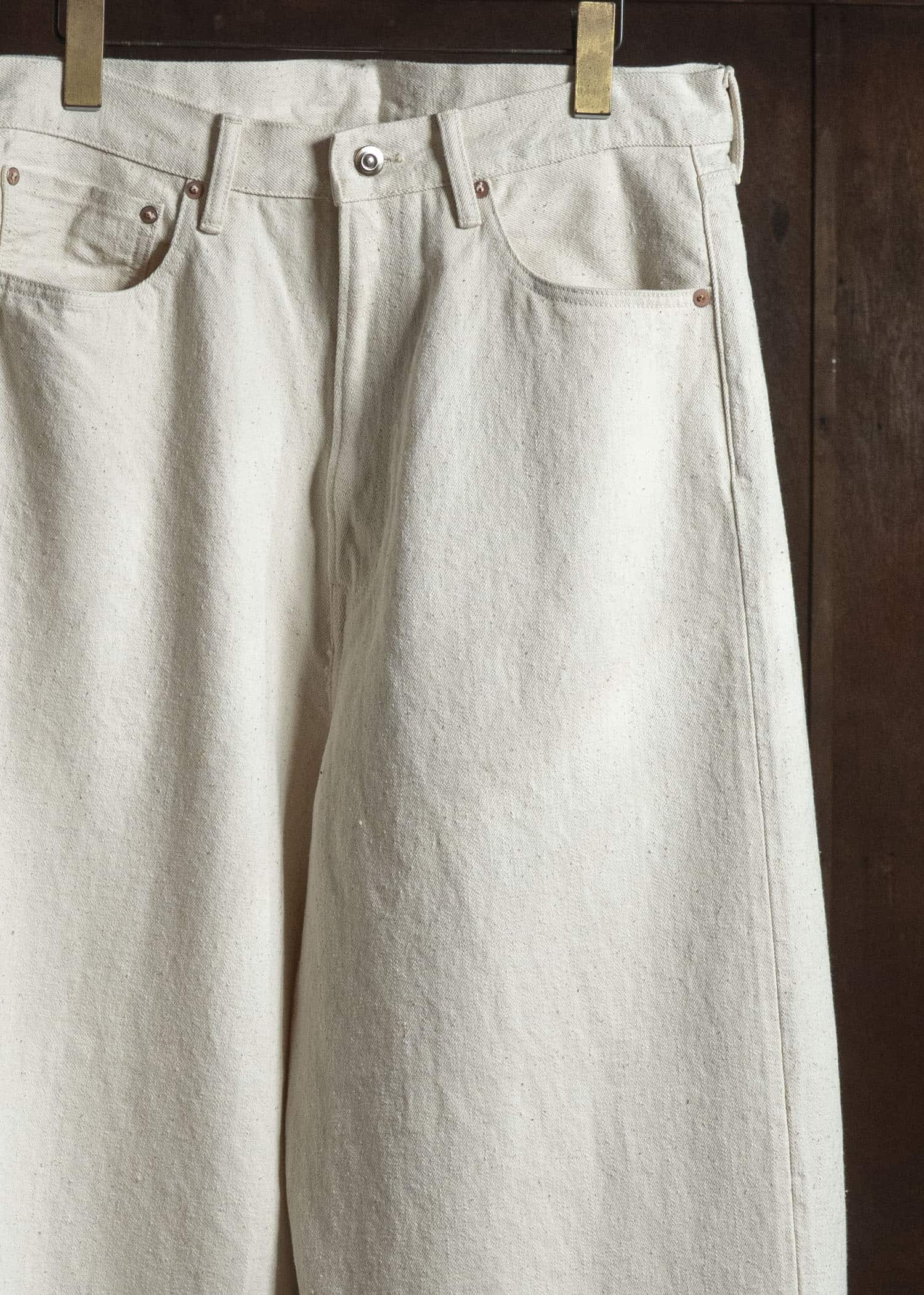 YOKO SAKAMOTO YS-26AW-31-ECRU 5Pocket Baggy Pants ECRU