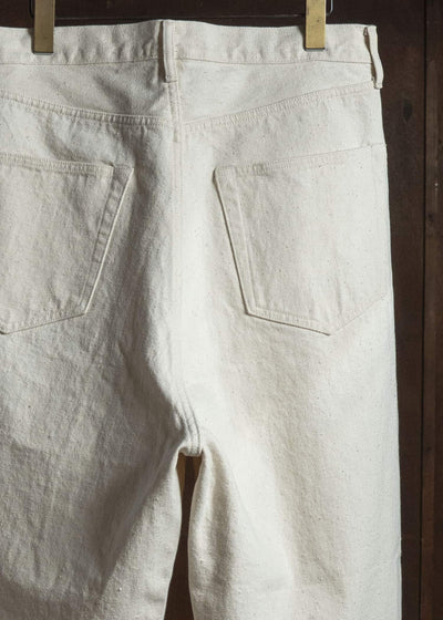 YOKO SAKAMOTO YS-26AW-31-ECRU 5Pocket Baggy Pants ECRU
