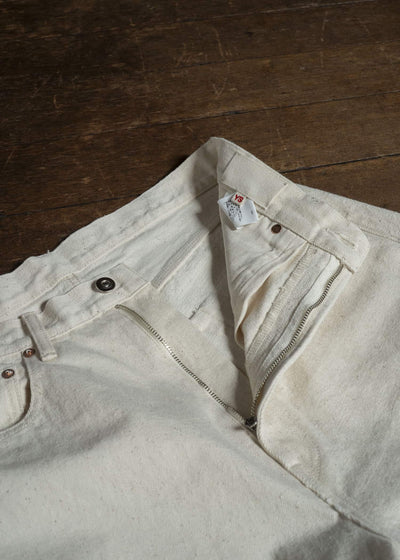 YOKO SAKAMOTO YS-26AW-31-ECRU 5Pocket Baggy Pants ECRU