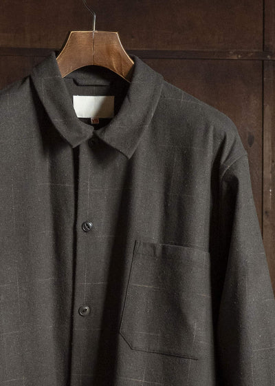 YOKO SAKAMOTO YS-26AW-60-OLIVE Work Shirt OLIVE