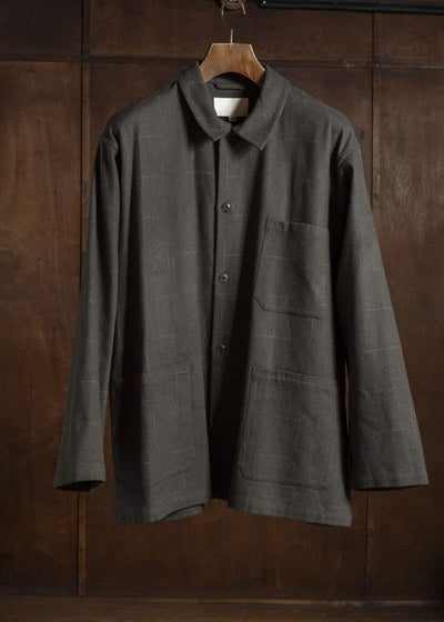YOKO SAKAMOTO YS-26AW-60-OLIVE Work Shirt OLIVE