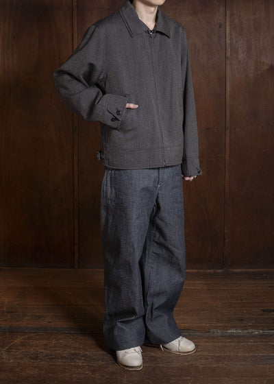 Taiga Takahashi Lot.306-Melange Charcoal Cossack Jacket Melange Charcoal