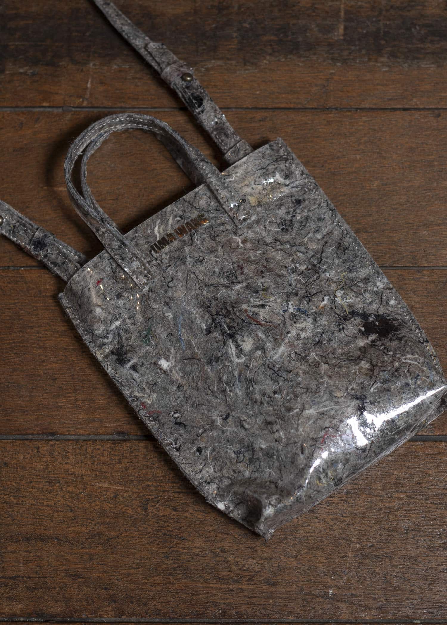 UMA WANG S5/M/UB0060-uw860 SMALL CASE gray brown