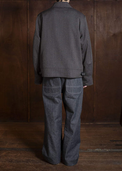 Taiga Takahashi Lot.306-Melange Charcoal Cossack Jacket Melange Charcoal