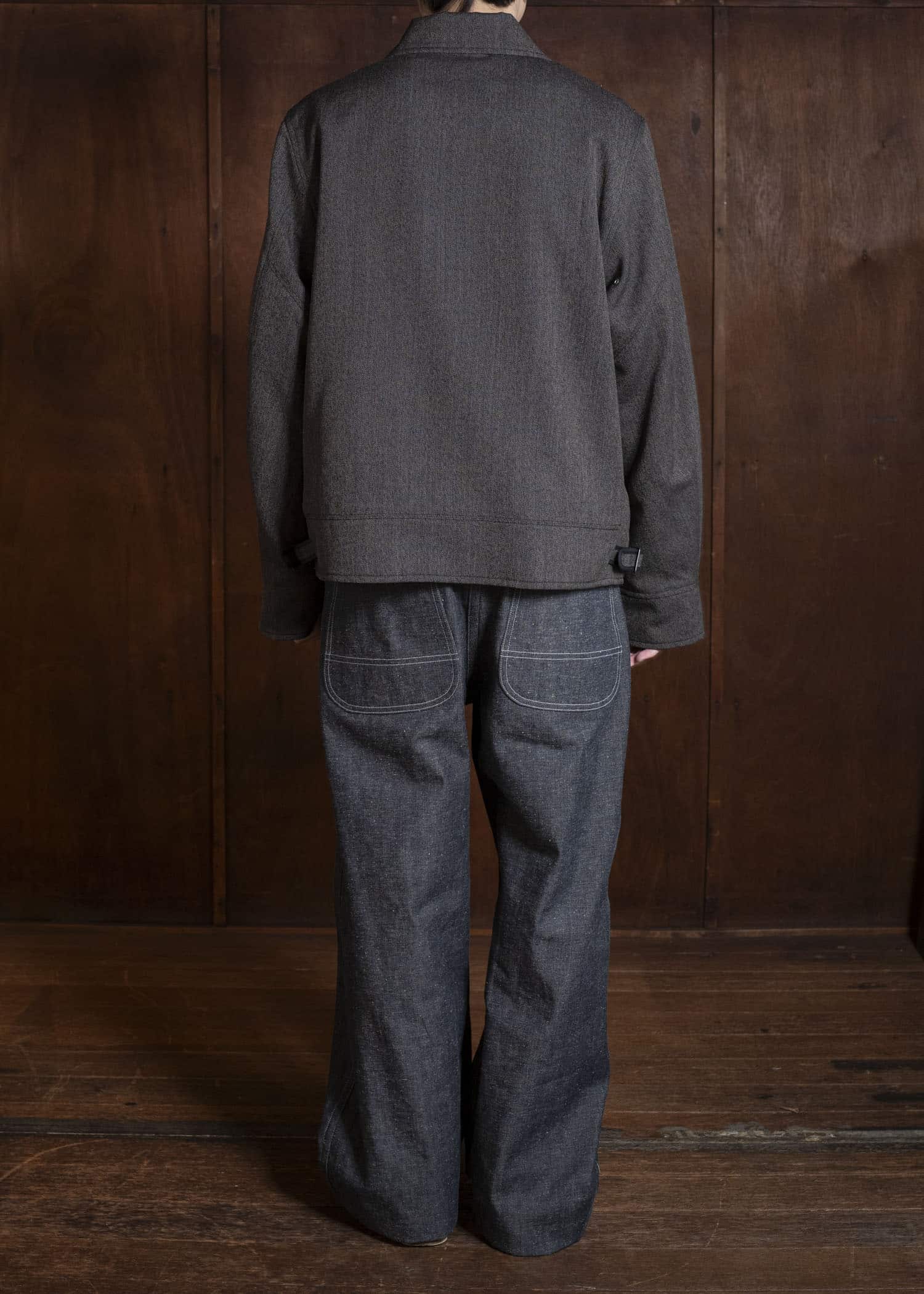 Taiga Takahashi Lot.306-Melange Charcoal Cossack Jacket Melange Charcoal