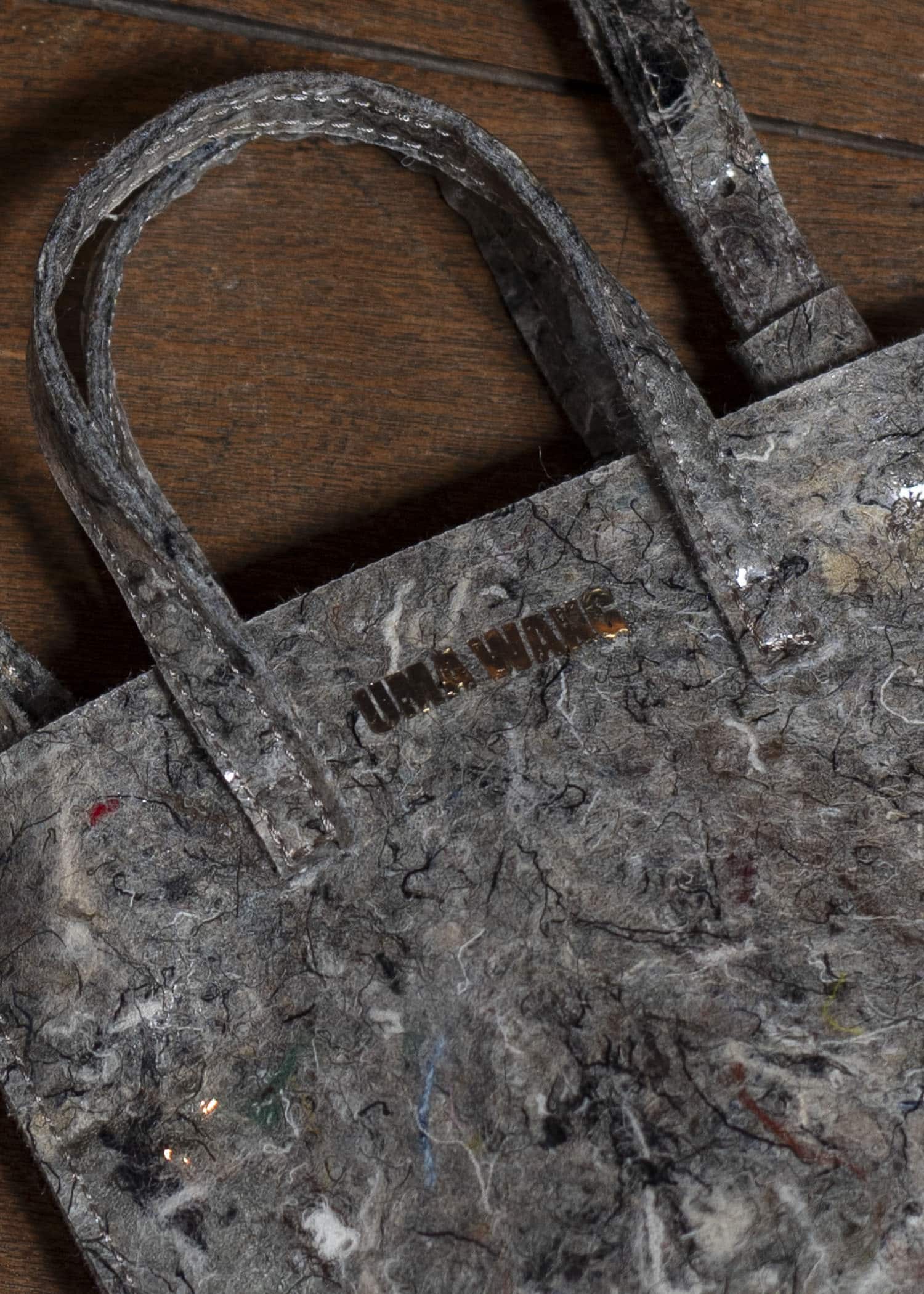 UMA WANG S5/M/UB0060-uw860 SMALL CASE gray brown