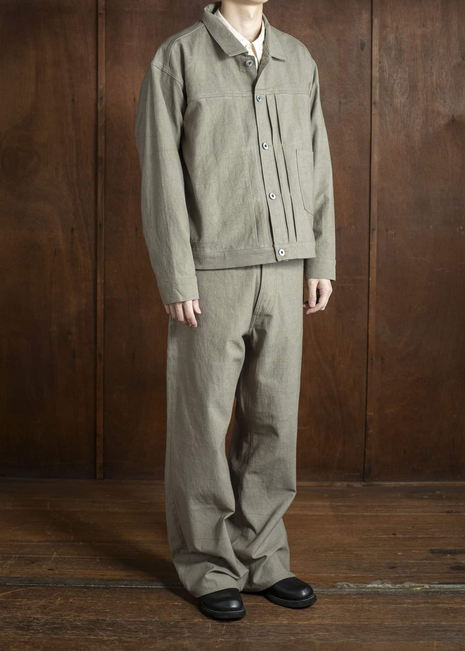 Taiga Takahashi Lot.309 Buckle-Backed Jacket BEIGE