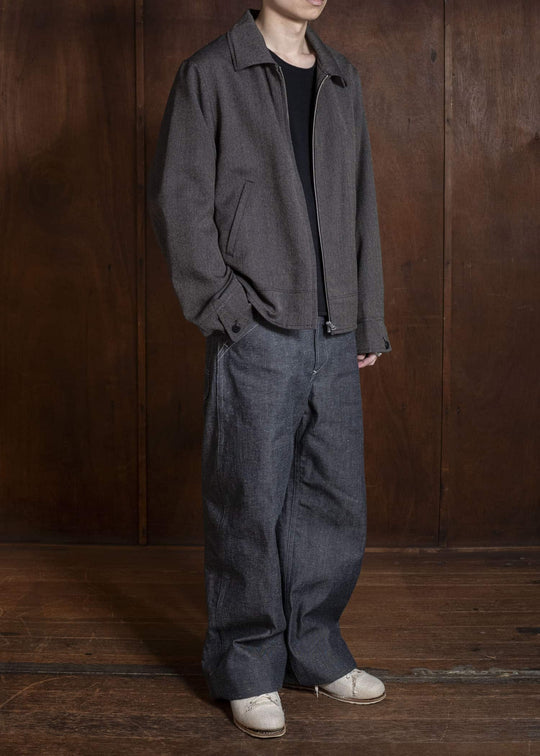 Taiga Takahashi Lot.306-Melange Charcoal Cossack Jacket Melange Charcoal