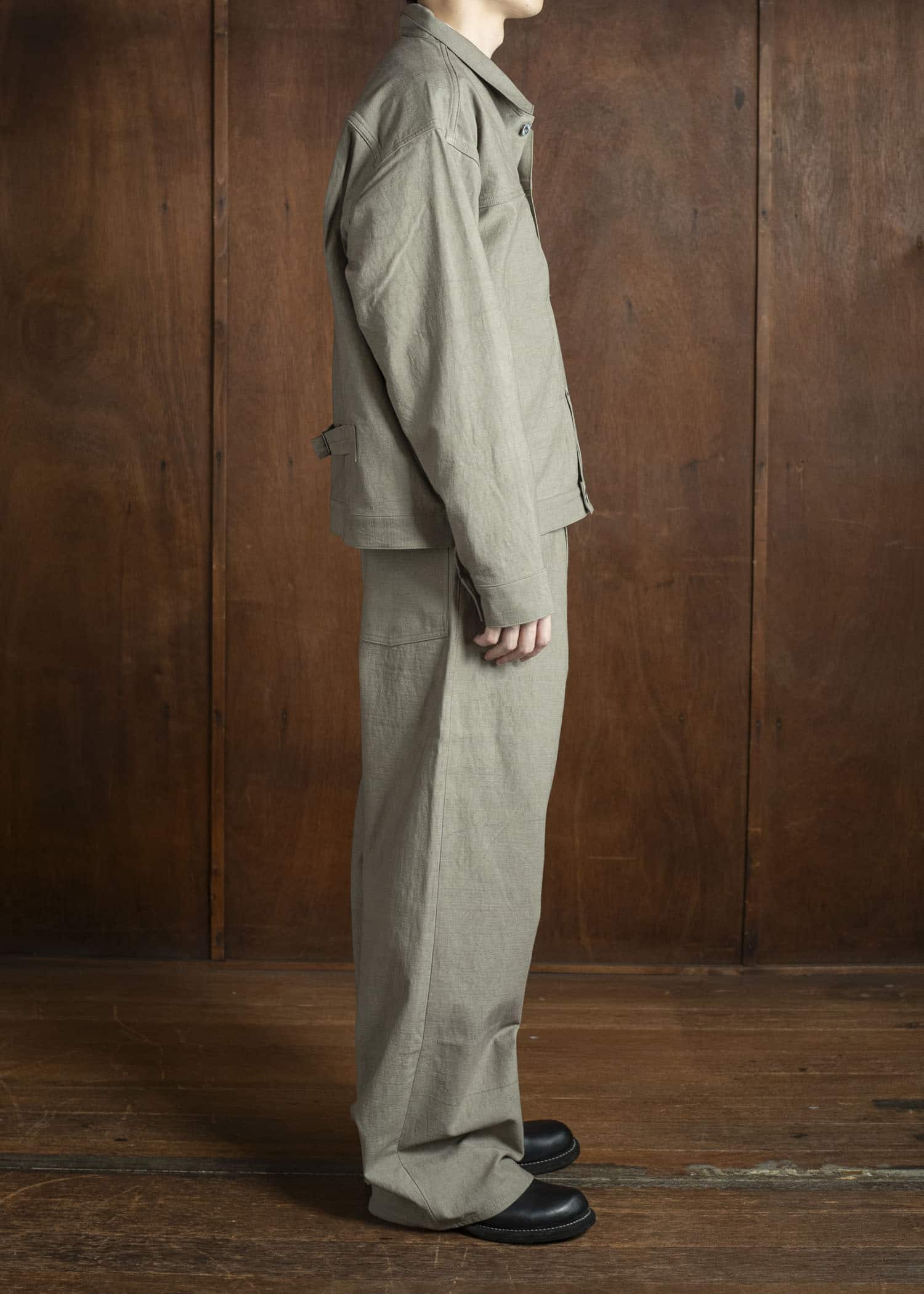 Taiga Takahashi Lot.209 Buckle-Backed Trousers BEIGE